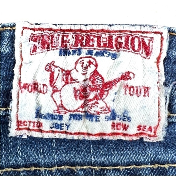 True Religion Jeans “Joey” Flare Twisted Seam Women’s Size 28 / 4 Low Rise - Picture 6 of 11